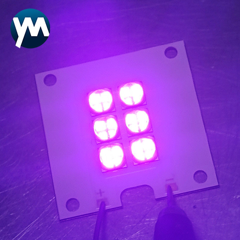 UV LED Modülü 60W lamba boncukları Kuvars Lens 365nm'den 405nm'e kadar ...